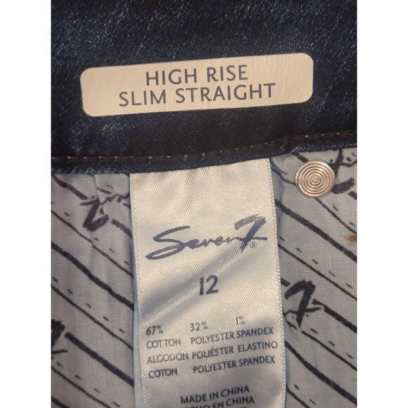 Seven7‎ Tower Straight Cropped jean Straight Leg High Waisted Size 11  New - Picture 6 of 6